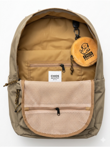 【飛ぶ! 旅行系列】CHIOS CLUB -  旅行背囊連專用iPad保護套/Beige (送水瀨散子包) 